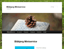 Tablet Screenshot of blaabjerg-miniservice.dk